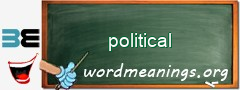 WordMeaning blackboard for political